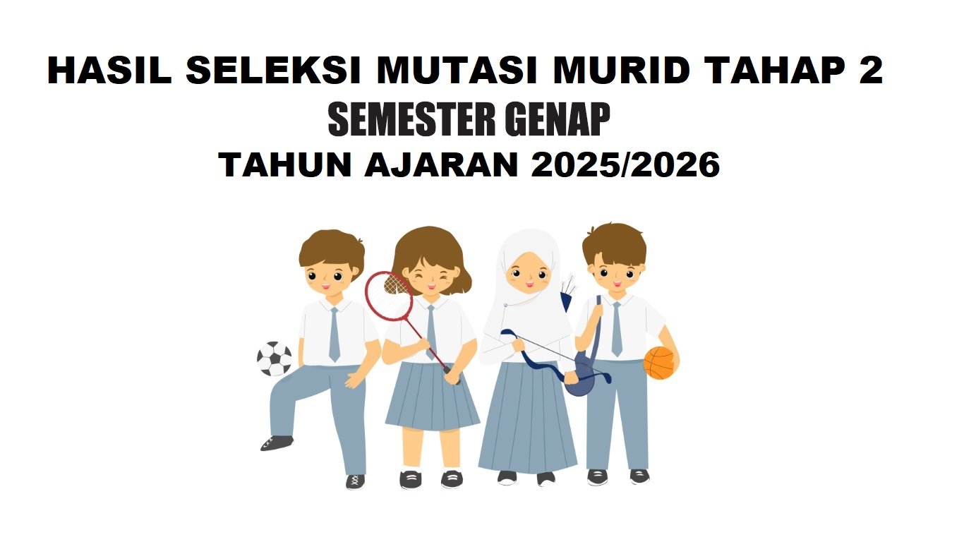 PENGUMUMAN HASIL SELEKSI MASUK MURID TAHAP 2 SEMESTER GENAP_2025-2026